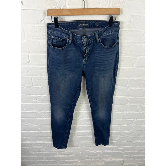 Lucky Brand Women's Mid Rise Sasha Super Skinny Leg Denim Jeans Blue Size 8 - Picture 2 of 7